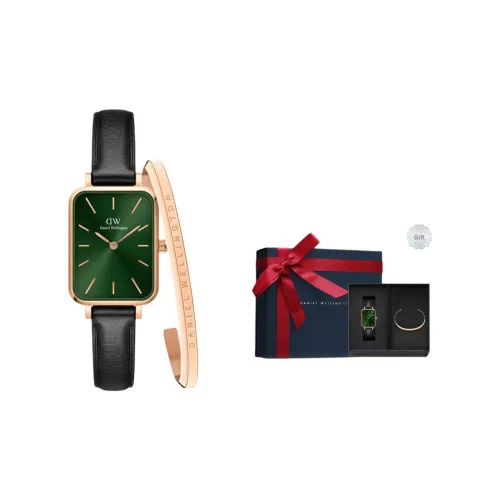 Daniel Wellington DW Small Square Table Коллекция Наручные часы Кварцевый механизм Зеленый циферблат Женские часы