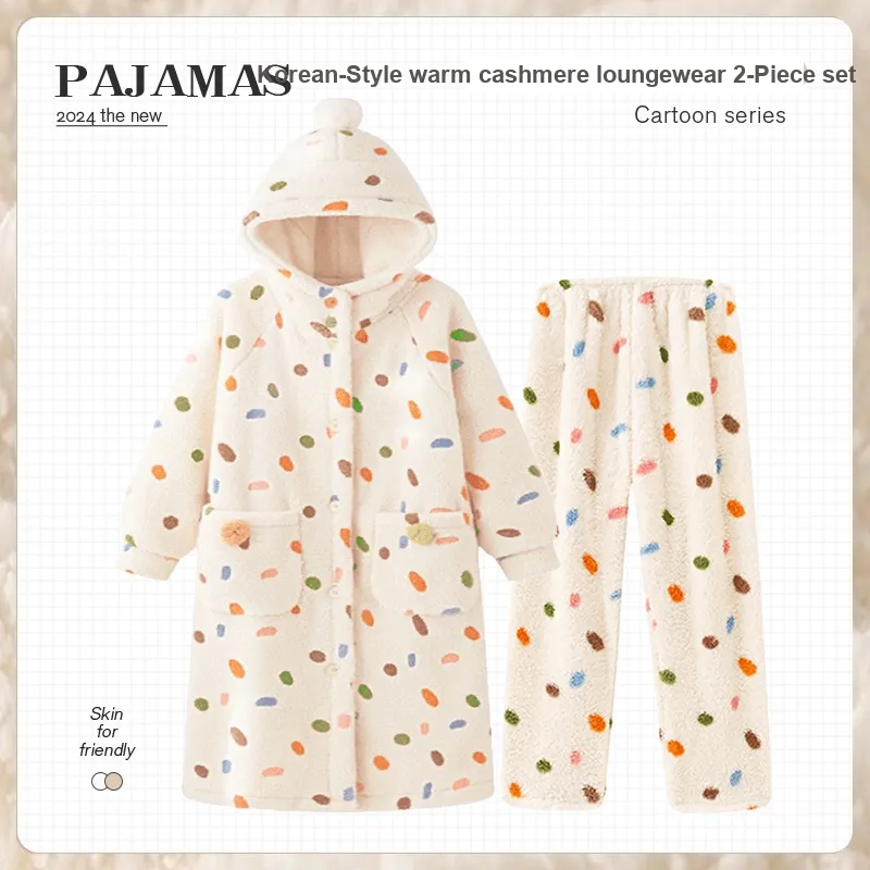 O'MESIK Pajama Set Women's Apricot-1