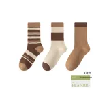 Wide Pinstripe+Beige+Dark Khaki