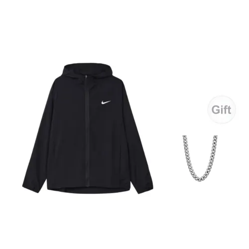 Nike Jackets Men Black Necklace