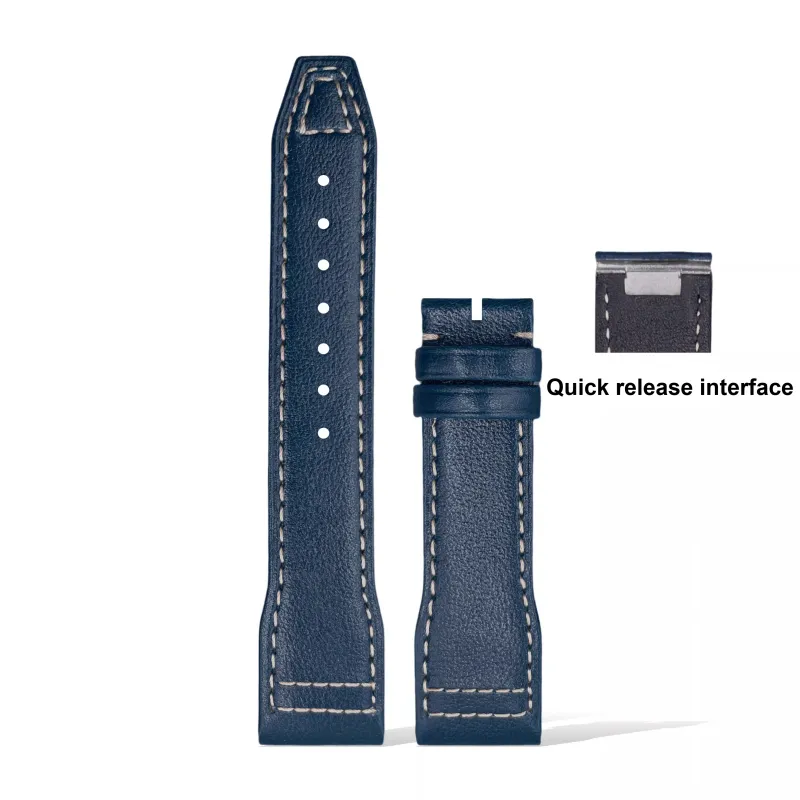 Yuloran Watch Band Global Compatibility Genuine Leather Material-5