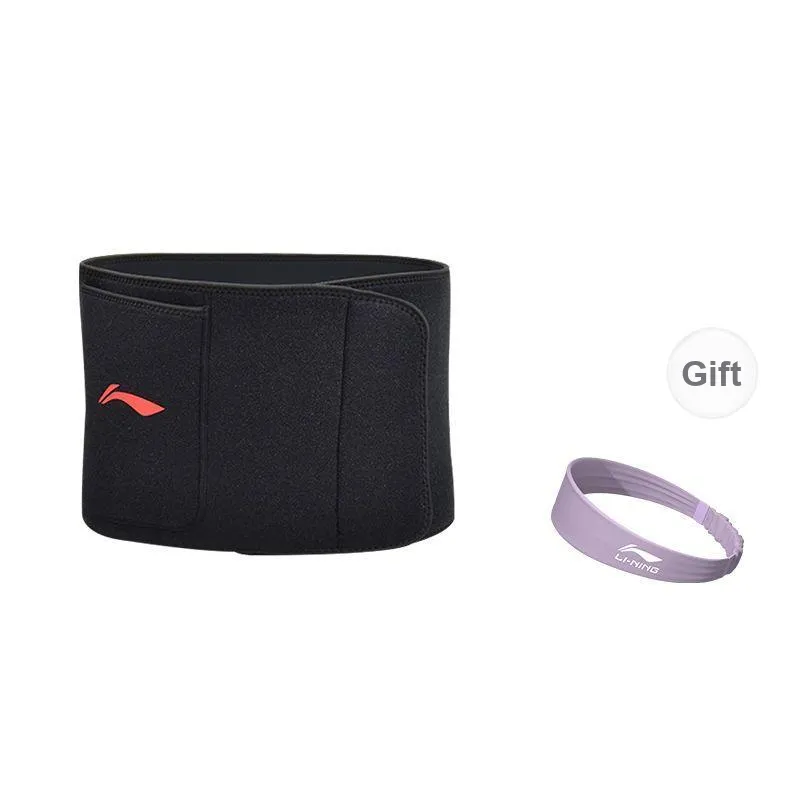 LiNing Back Support Braces Fitness Running Breathable Warm Protective Pressurized And Non Slip Polyester Nylon Unisex-12