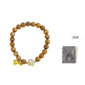 WUDE Golden Sandalwood Bracelets Unisex