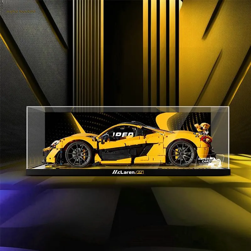LIGHT YOUR BRICKS LeYiBai Compatibility Building Block 42172 McLaren P1 Racing Storage Box Model Accessories-6