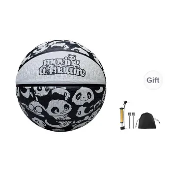 Anta Rubber Basketball Panda Black White Size 7 Ball Competition Street Training Unisex