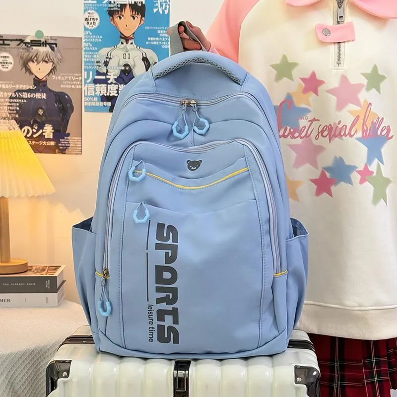 TOUTSEUL YOLO Canvas Backpack Regular Women's Pink/White/Black/Blue-16