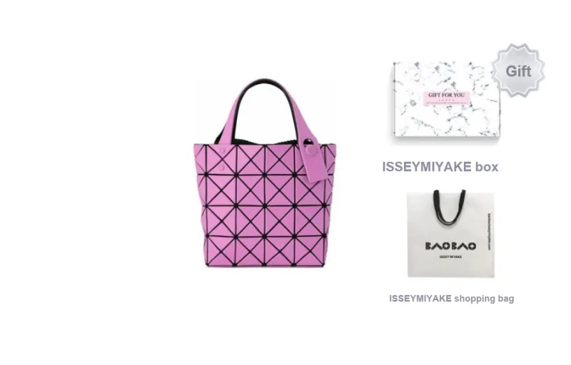 ISSEY MIYAKE Vinyl Chloride Resin Small Square Bag Handbags Regular Women's Purple-3