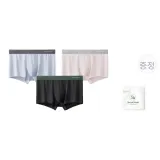 스모크 워터 블루+그레이 글라스 그린+핑크 (천연 실크 거셋 안감)