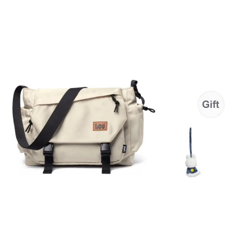Lee Oxford Crossbody Bag, Travel Messenger Bag Regular Unisex Black/Khaki-27