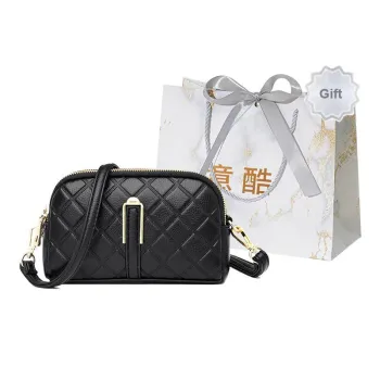 Cool PU Crossbody Bag, Shoulder Bag Women's Black/Red/Purple/Khaki