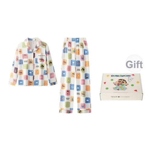 Gongdie x Crayon X Little New Коллаборация Пижамный комплект Унисекс Gift Box Set