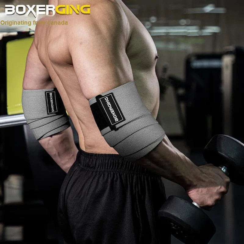 BOXERGING Elbow Pads Breathable Protective SML Cotton Polyester Elastane Blend Material Unisex-9