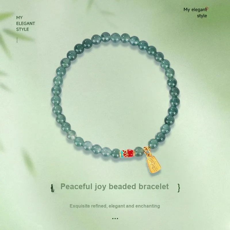 JINLIUFUJIXIANG Ice Glutinous Jadeite Bracelets Unisex-1
