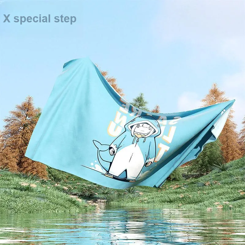 XTEP Bath Towel Polyester Kids' Sky Blue-5