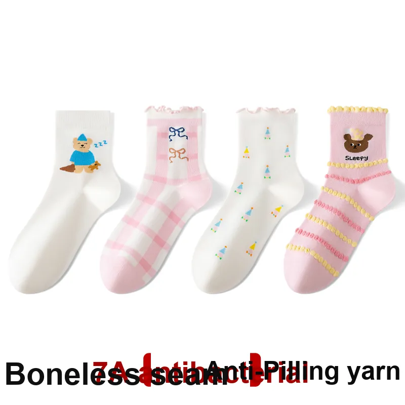 Caramella Mid-Calf Socks Women's 4 Pack-1