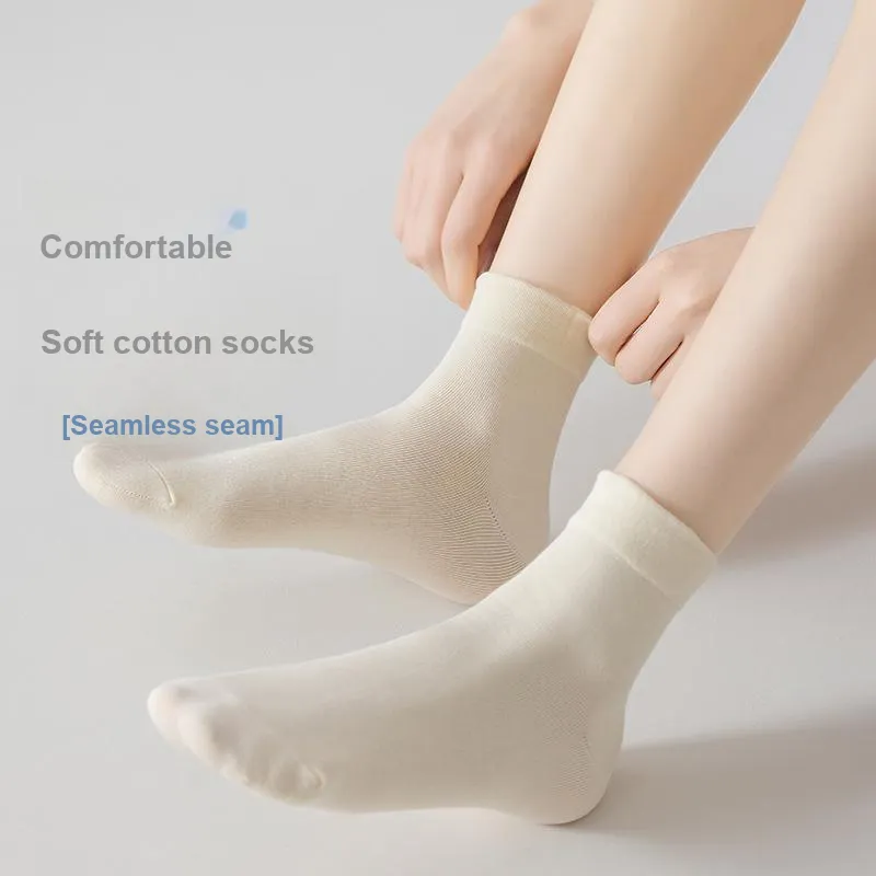 XIA.WA.ZHI.XIU Mid Calf Socks Women's Box 5 Pack-37