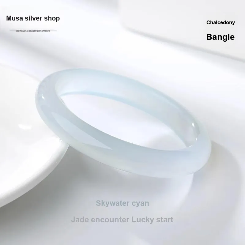 MIAOYINGE Chalcedony Bangles Women's-3