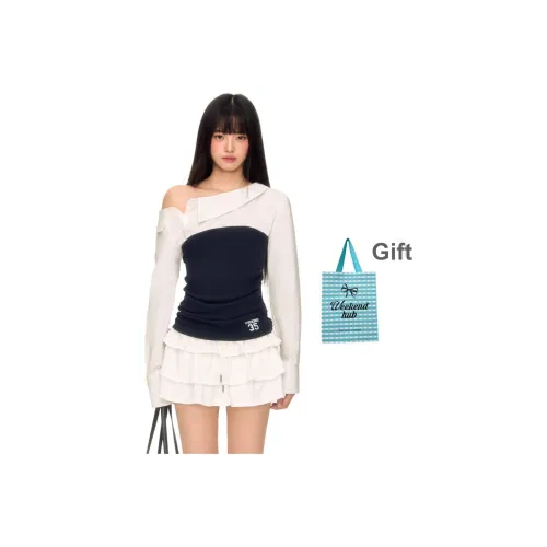 WEEKEND HUB Длинный рукав Т-рубашка Женская