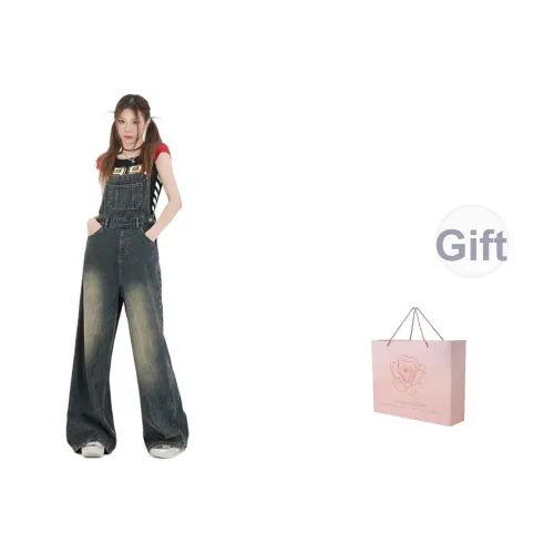 ZAZN Комбинезоны Женские Винтаж Синий