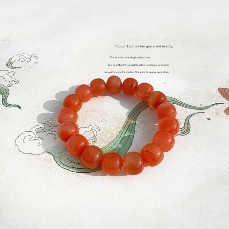 Gu He Southern Red Agate Bracelets Unisex-1