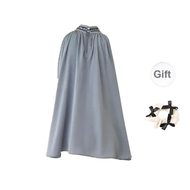 TORIGHT Chiffon Shirts Women's Blue-1