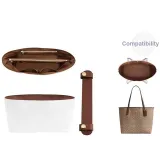 City33 (Tan) Beige Liner+Shoulder Strap Pad[Stress Relief Two-Piece Set]