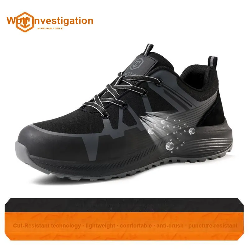 Wolf Detective Wear resistant And Lightweight Low Top Outdoor Shoes Unisex Black-6