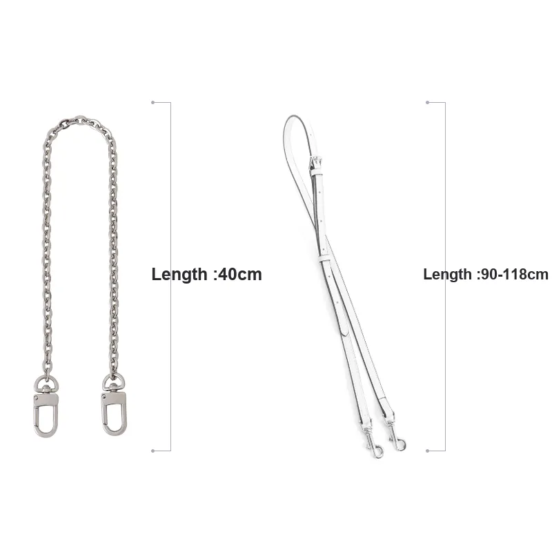 Gloya Metal Bag Accessory Women's Silver-15