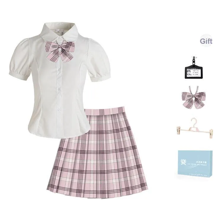 Ice Cream And Whale Summer JK Uniform Set Women's Gift Box Set-0