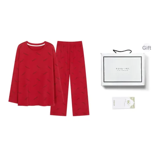Song Qianya Пижама Подарочная Коробка Женская Красная