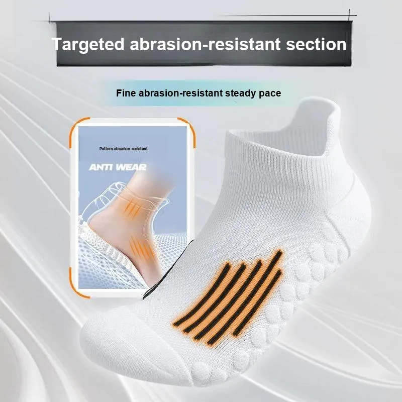 TLXT Running Socks Men's Lightweight Breathable Comfortable Shock Absorbers Moisture Wicking, Students Basketball Socks-3