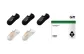 [No-Show Socks]Mineral Black+Mineral Black+Mineral Black+Driftwood White+Driftwood White