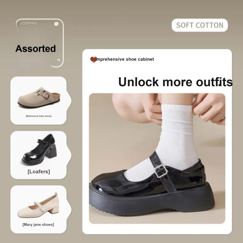 Temooues Mid Calf Socks Unisex Shopping Bag Combo Set-25