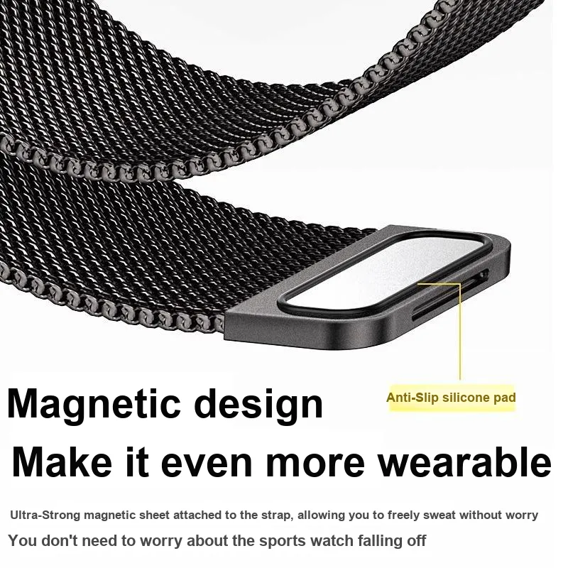 CHUANGYIDA Vivo Compatibility Watch Band 145~210mm Metal-3