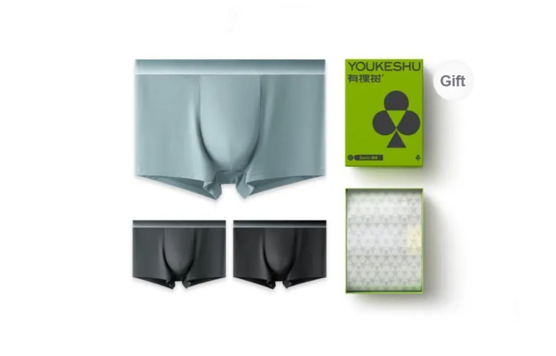YOUKESHU Underwear Gift Box Men's Box 3 Pack-12