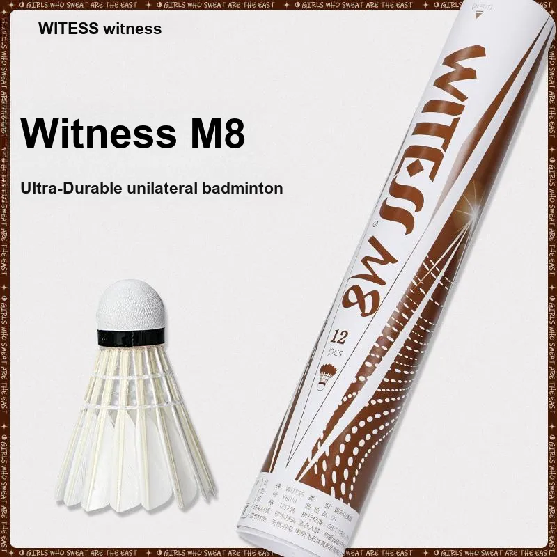 WITESS M8 12 Pack Duck Feather Competition Exclusive Shuttlecocks-2