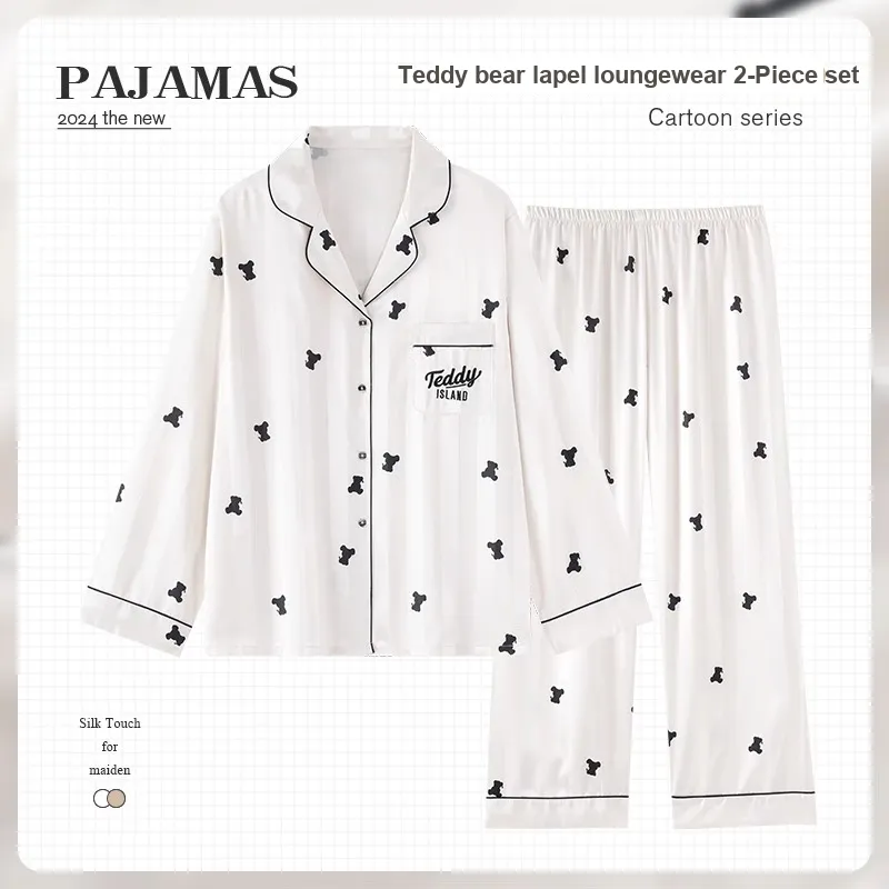 O'MESIK Pajama Set Women's White-1