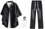 Black+Black[Comes with White T-Shirt]