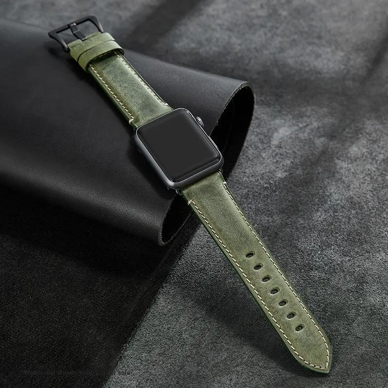 IStrap Apple Compatibility Watch Band 120+80mm Cowhide Leather Material-15