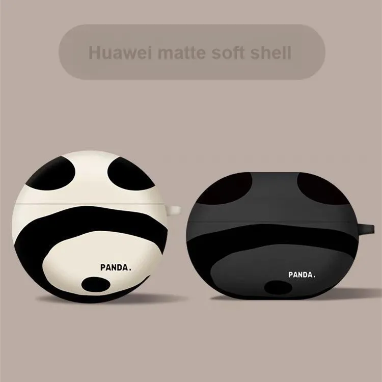 CHRROTA Compatibility Huawei Freebuds 5i Silicone Cartoon Matte Panda Pattern Protective Case Headphone Cases-2