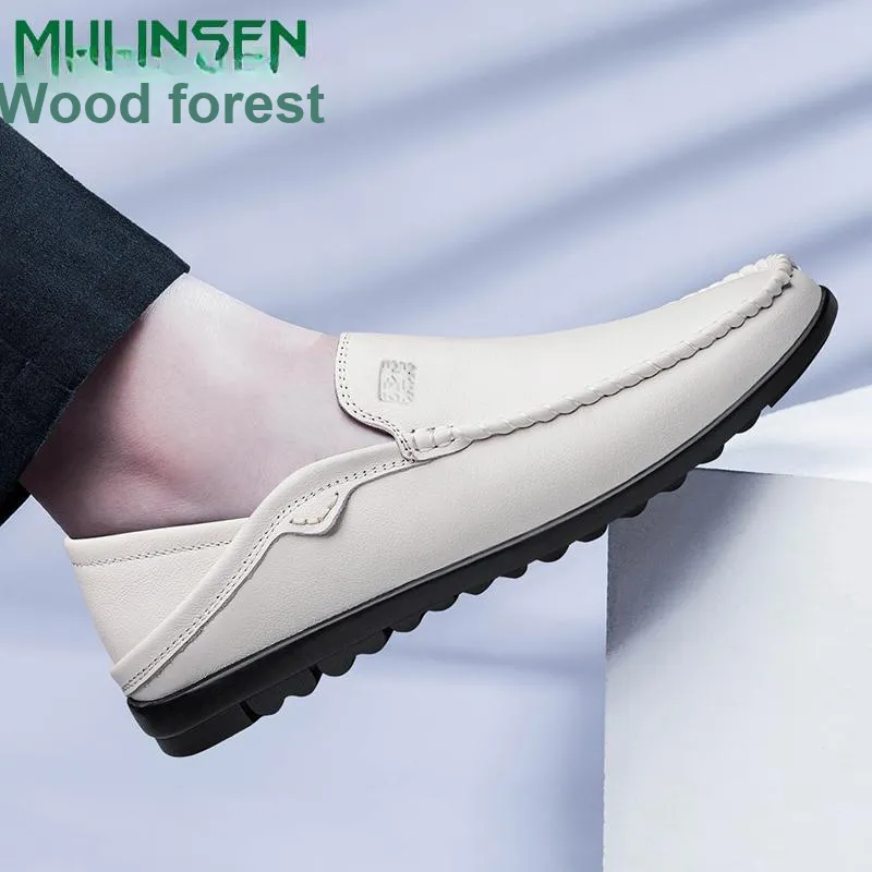 Mulinsen Men's Casual Shoes Men Low Top Black/Brown/White-14
