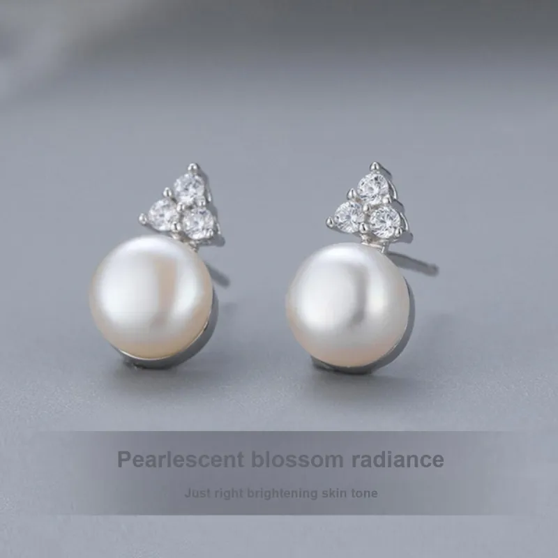Taste The Color Pearl Stud Earrings Women's-4