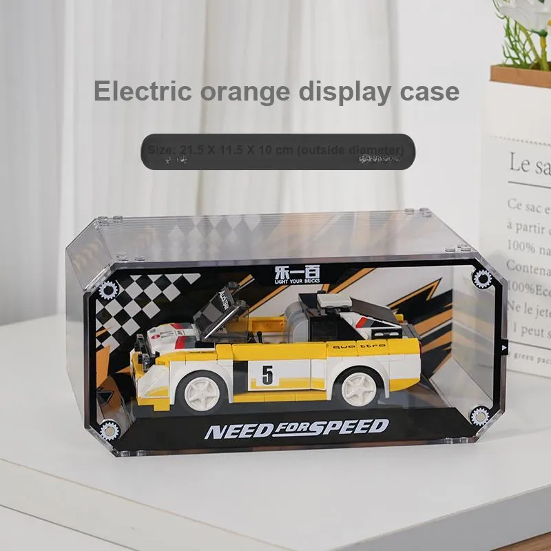 LIGHT YOUR BRICKS Compatibility Building Block SPEED Collection And Alloy Car Model Display Case Model Accessories-5