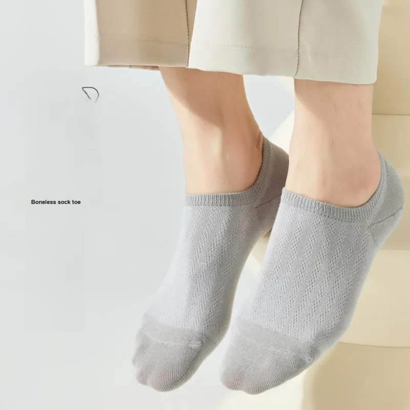 MIIOW No Show Socks Men's 5 Pack Mixed Color-6