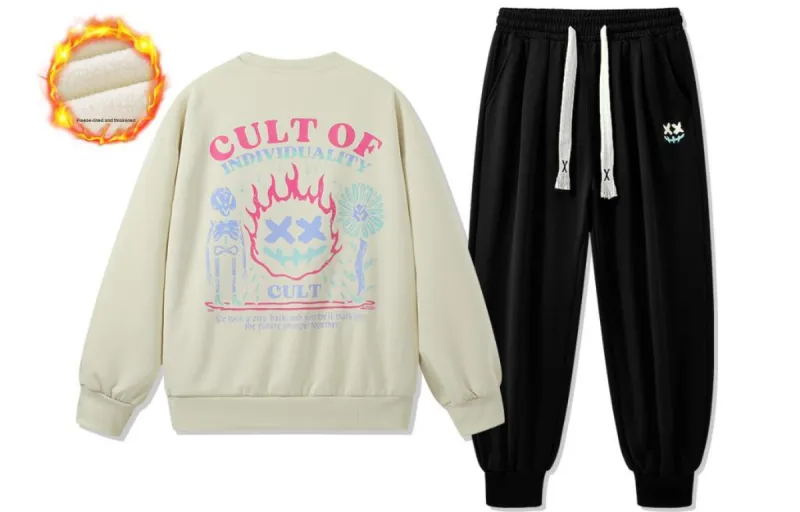 CULT OF INDIVIDUALITY Sweatshirt Sets Unisex-26