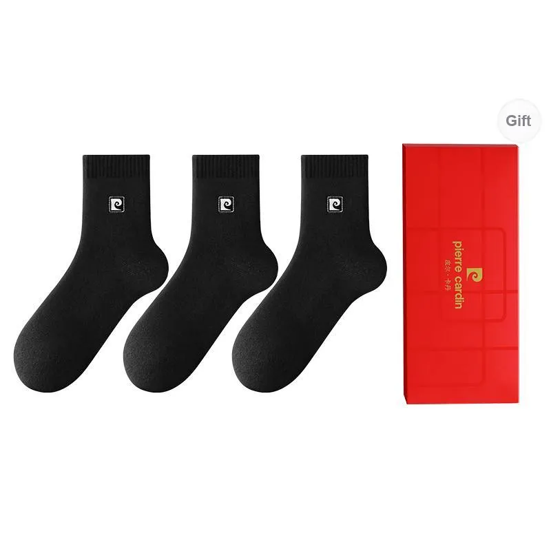 PIERRE CARDIN Mid Calf Socks Men's 3 Pack With Box Included-14