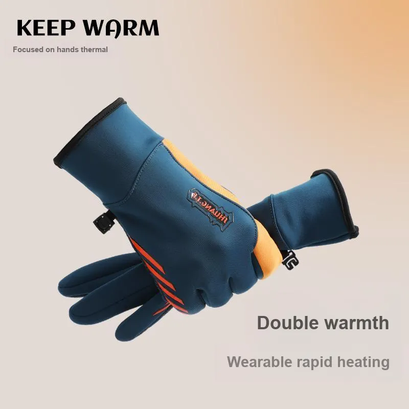 NANJIREN Thickened Warm Gloves Men's-4