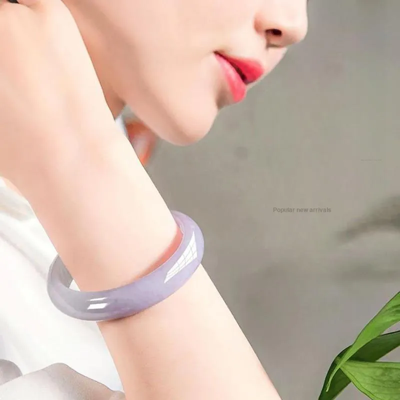 Long Fu Bean Type Complete Circle Bangle Ideal For Elderly During Festive Season Women's-6