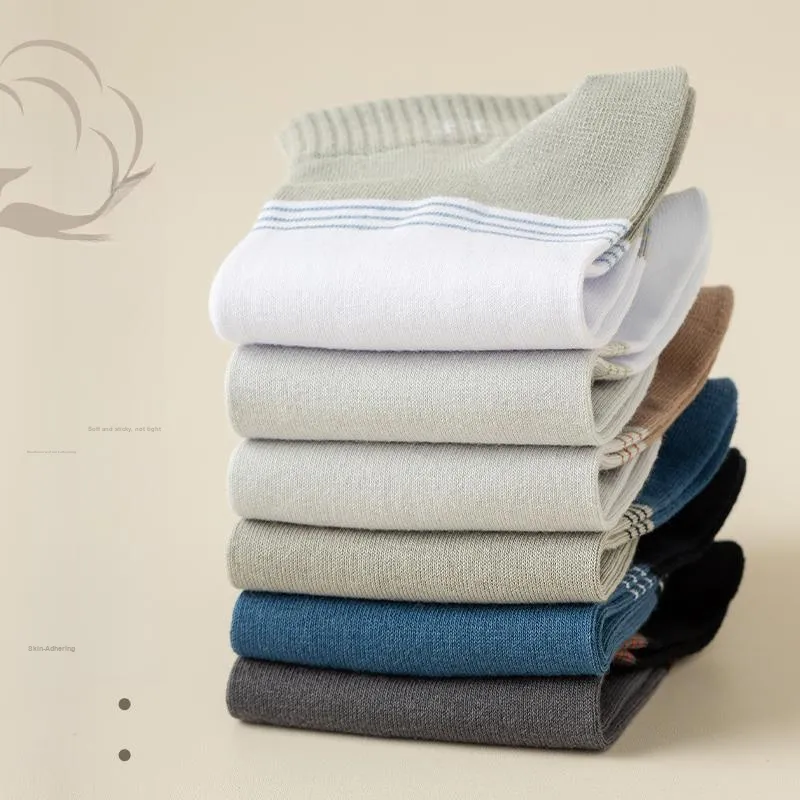 Master Mid Calf Socks Men's Shopping Bag 5 Pack-22