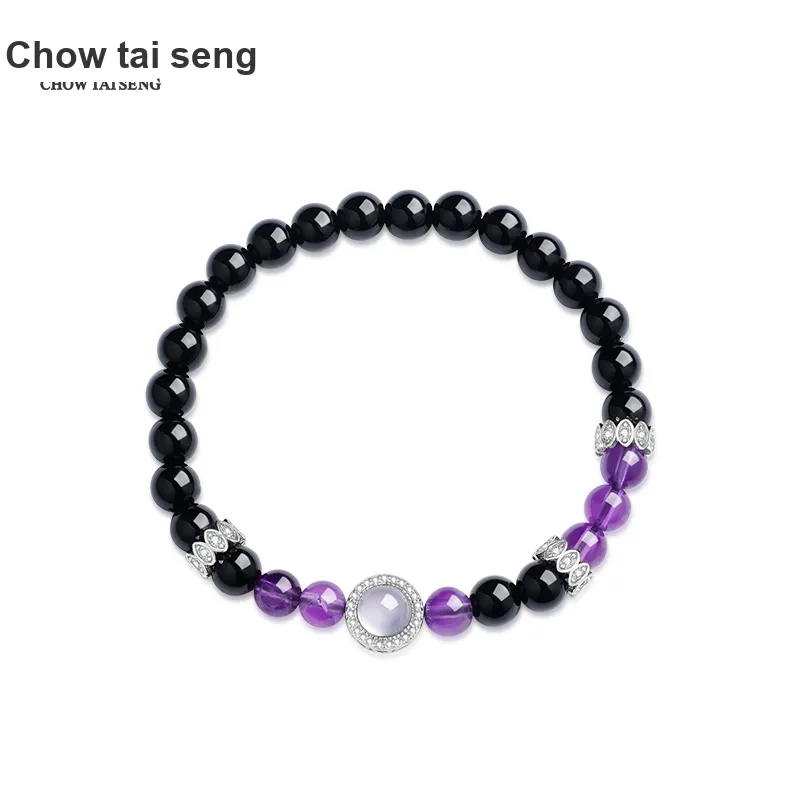 CHOW TAI SENG Agate Bracelets Unisex-4